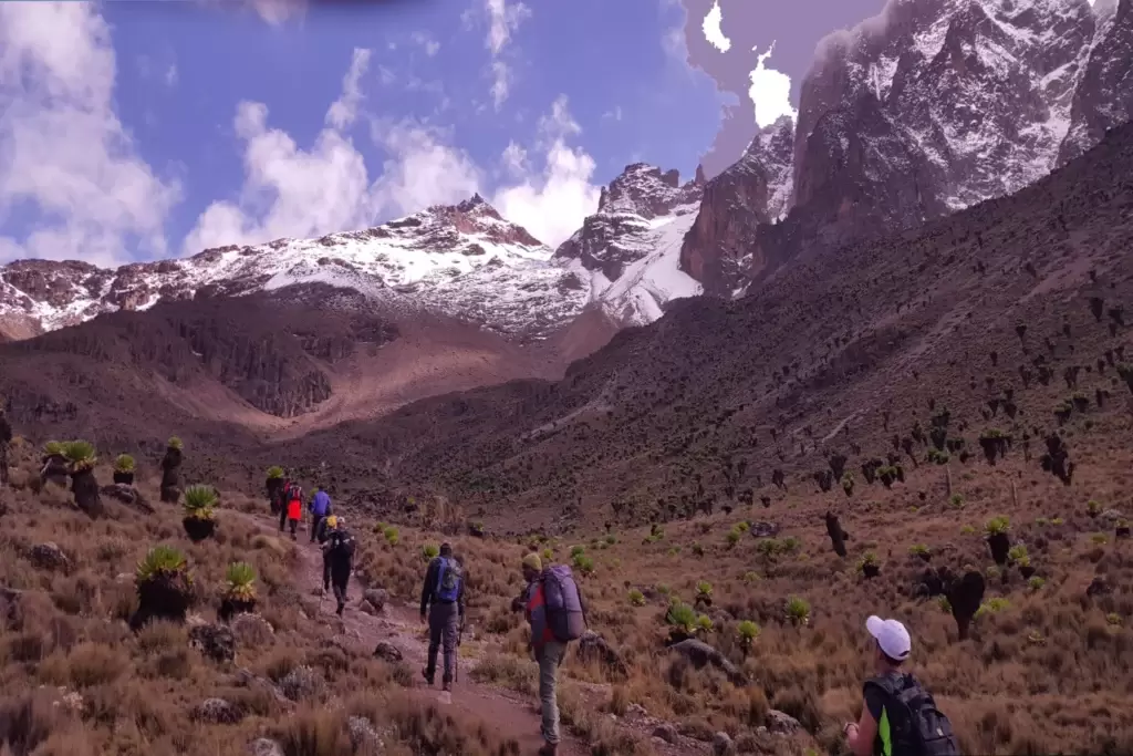 6 Days Mount Kenya Climb Sirimon Naro Moru Route